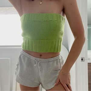 VINTAGE CELINE Cashmere Knit Strapless Top